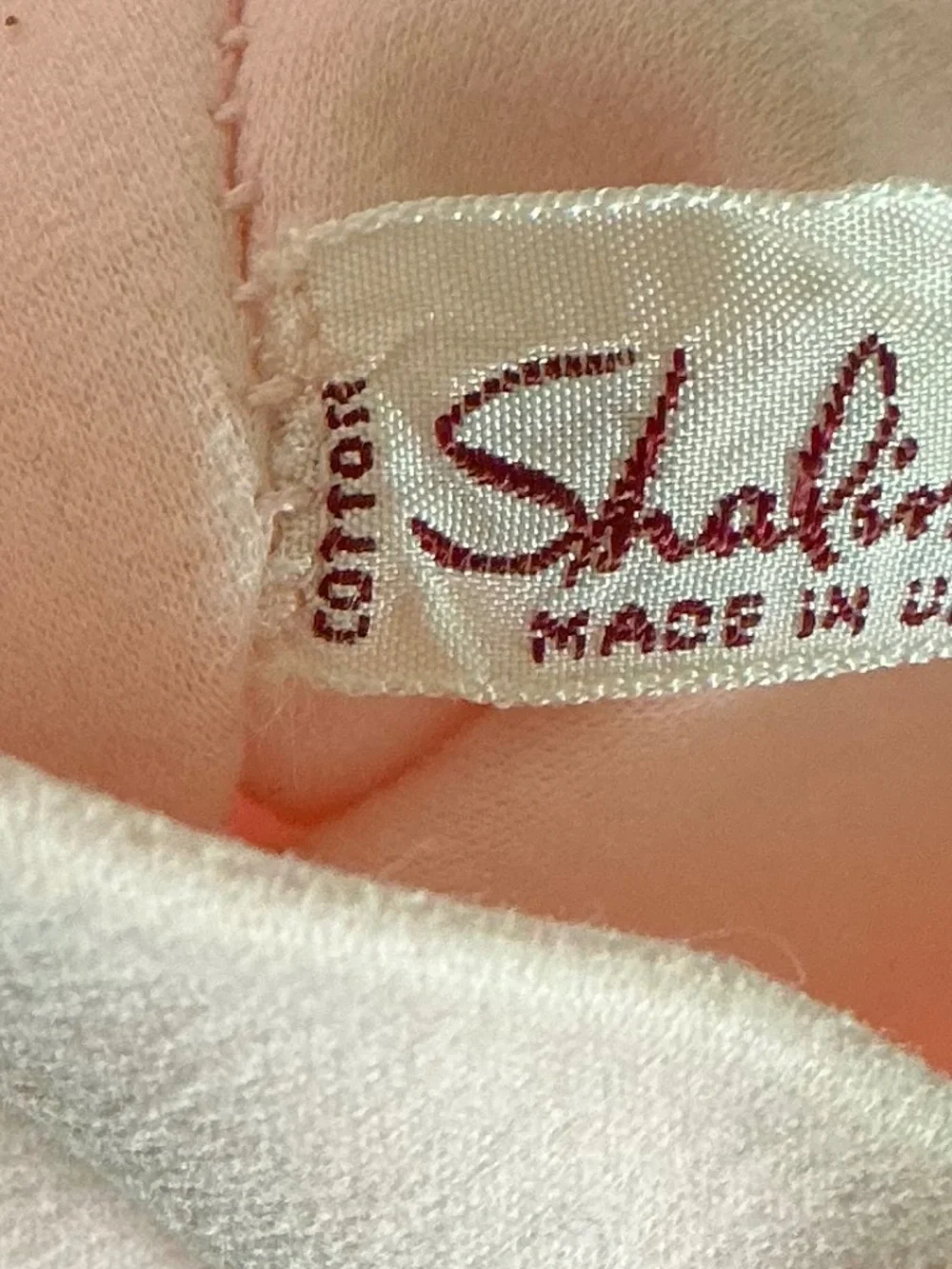 VTG 1950s Shalimar Pink Cotton Dress Gloves Shorties Double Knit Size 6.5